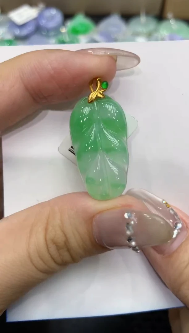 【闪购商品】翡翠颈饰18K金镶嵌222222222