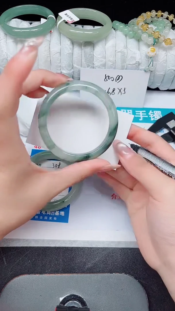 未镶嵌手镯石英质玉309-53/54