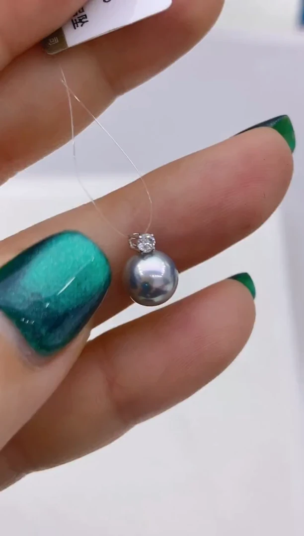 【闪购商品】海水珍珠吊坠18K金镶嵌21 7-8mm