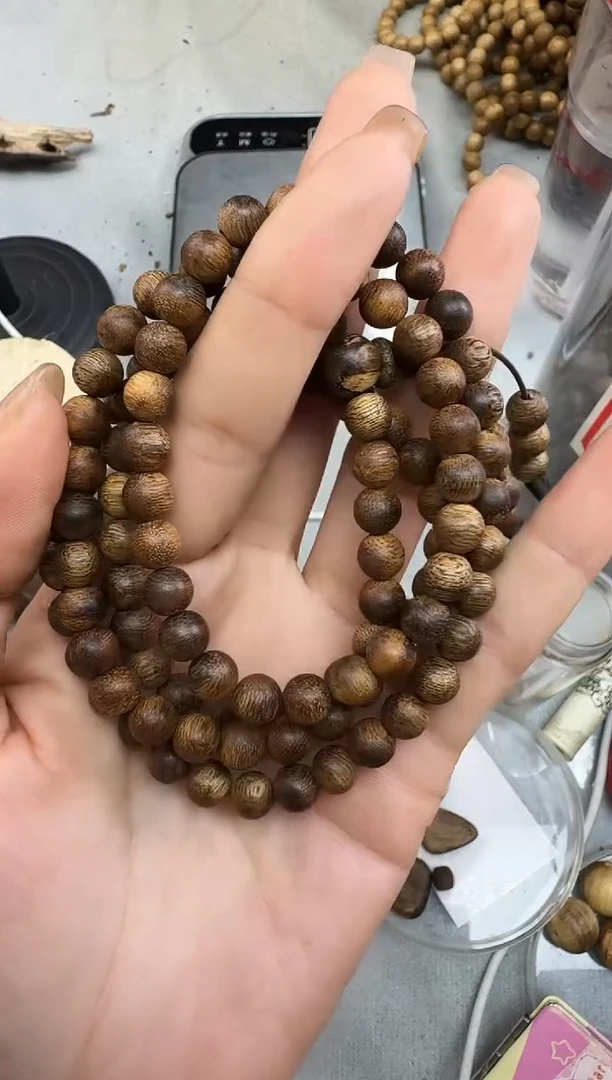 沉香手串0717沉香老料圆珠多圈多样性发一