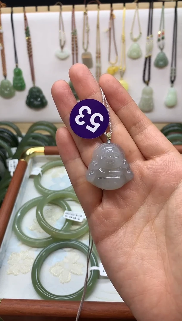 颈饰未镶嵌和田玉小*佛公3