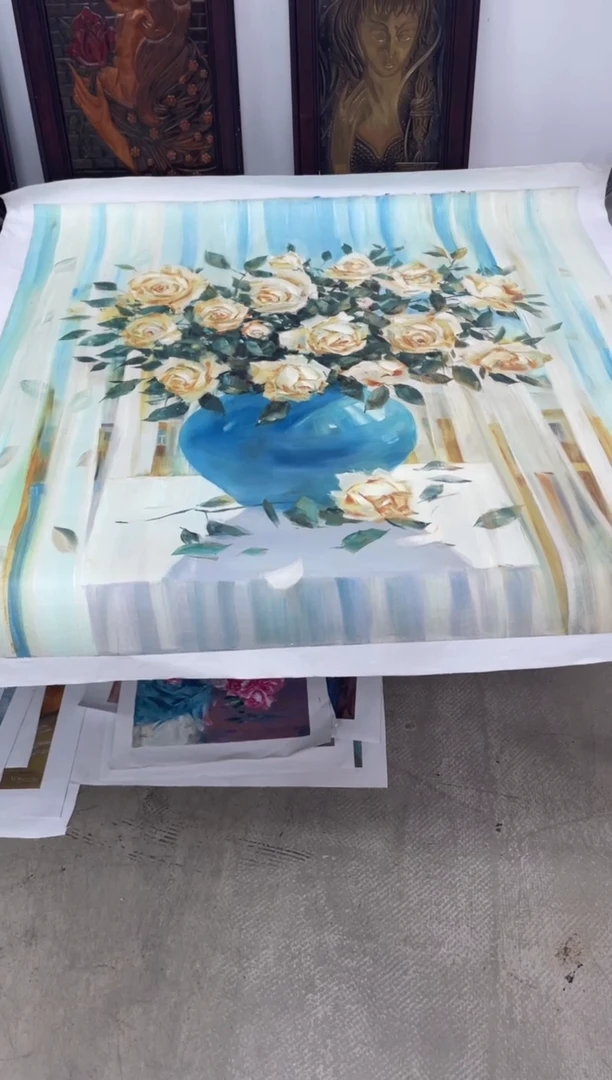 俄美协画家原创油画100*100