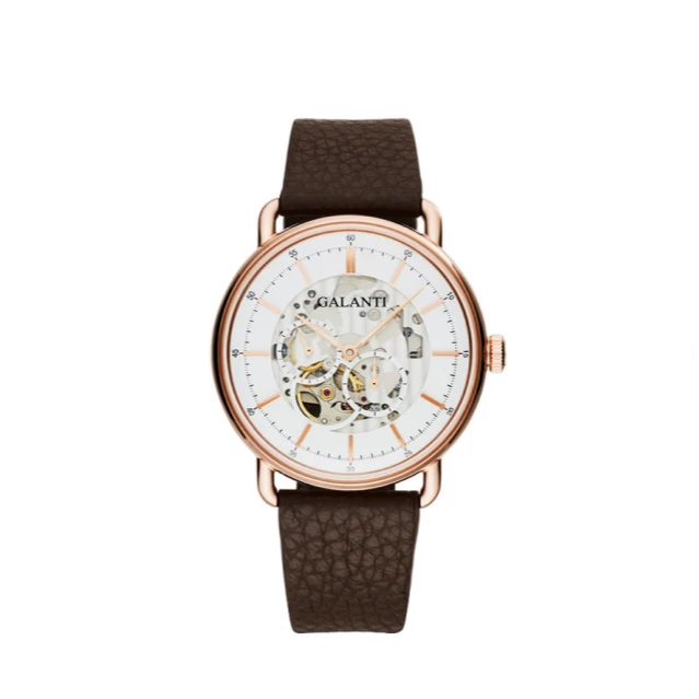 男自动机械腕表日本82S7机芯时尚镂空皮带商务休闲男表潮 #GS007