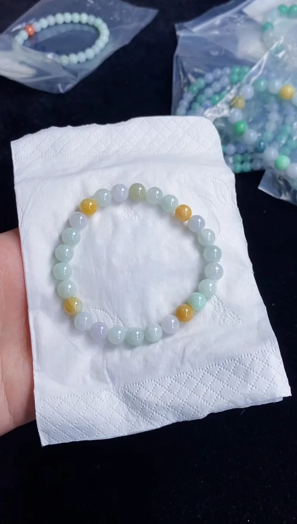 未镶嵌手串翡翠153天然缅甸翡翠A货一物一证