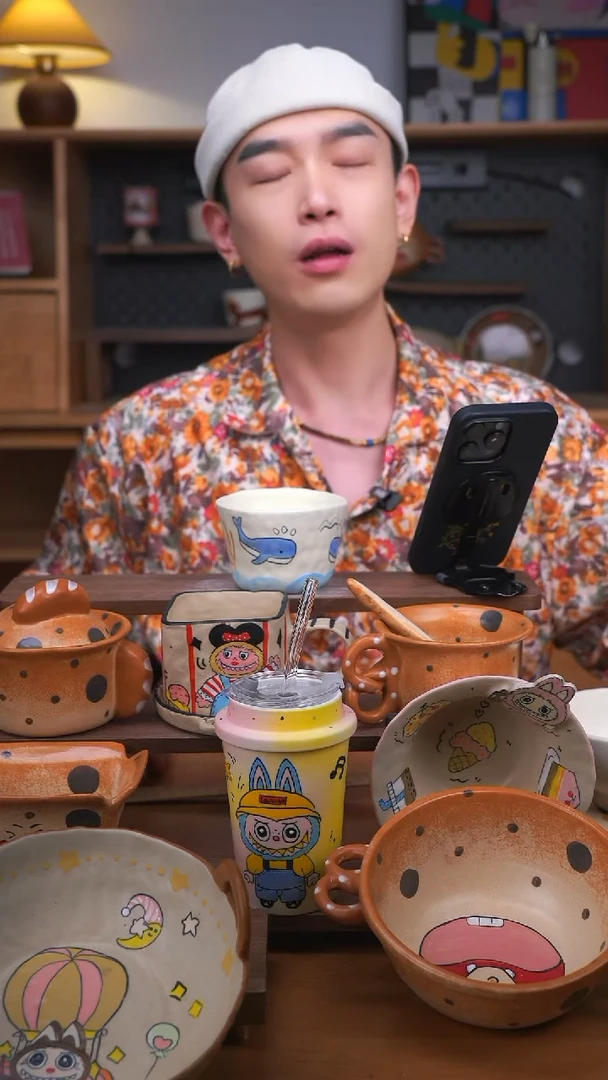 杯子景德镇可爱设计师款陶瓷