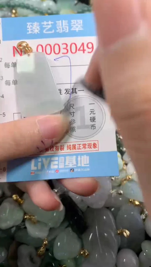 吊坠(不含链)未镶嵌翡翠3049