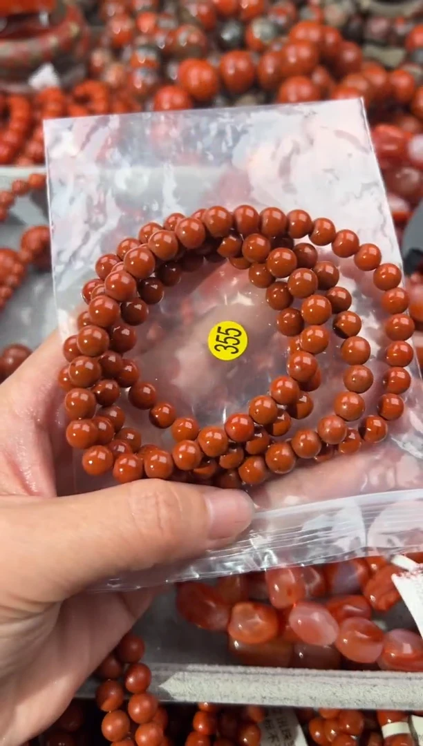 南红玛瑙手串未镶嵌7+