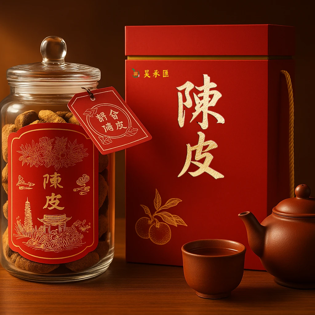 【礼盒款】新会陈皮梅江8年大红皮 天然生晒 中国红高档礼盒 250g