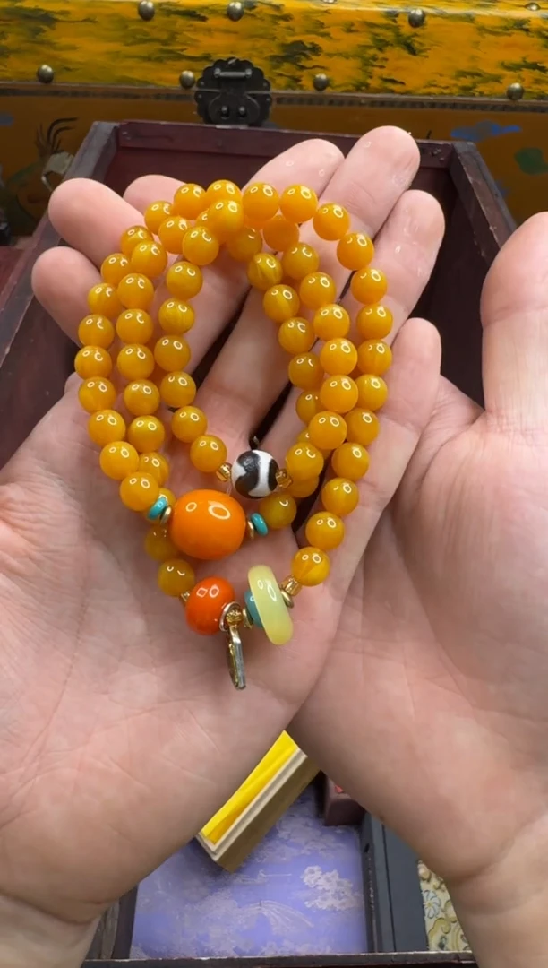 手链蜜蜡未镶嵌主播精品链接———————多圈