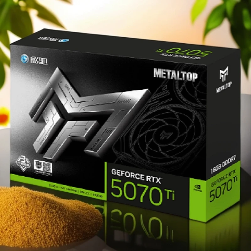 新品盒装RTX5070TI-16G金属大师黑金/白金OC电竞图形AI渲染显卡