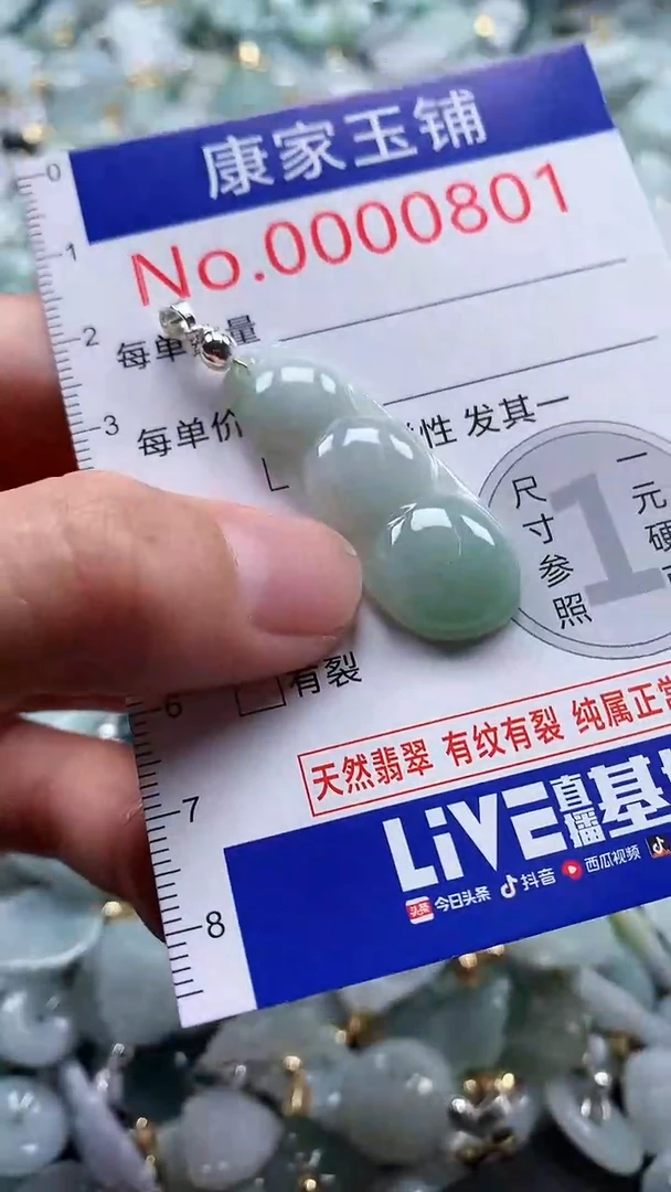 翡翠未镶嵌吊坠(不含链)801