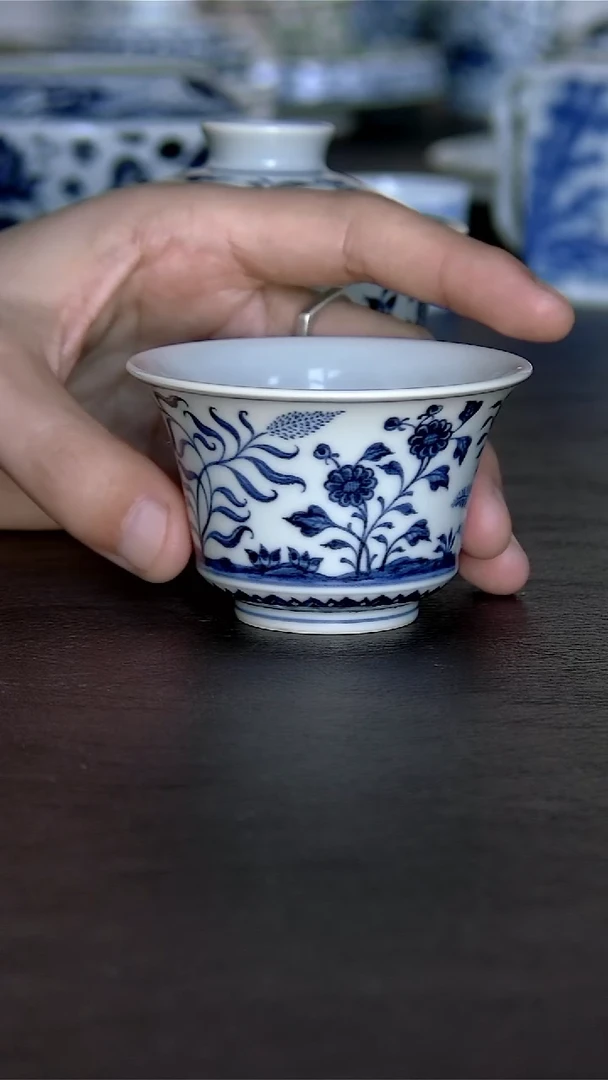 其他瓷九秋马蹄杯