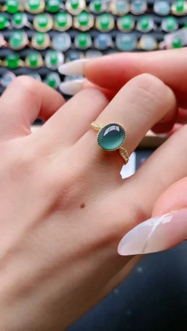 【闪购商品】翡翠戒指银S925镶嵌111111