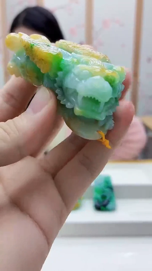 未镶嵌定制翡翠4812bb-毛货挂件39