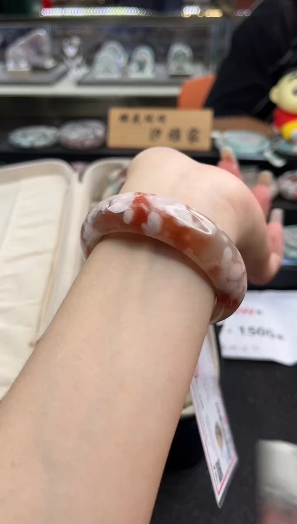 未镶嵌手镯石英质玉尘*丷圈口（赠品镯心）