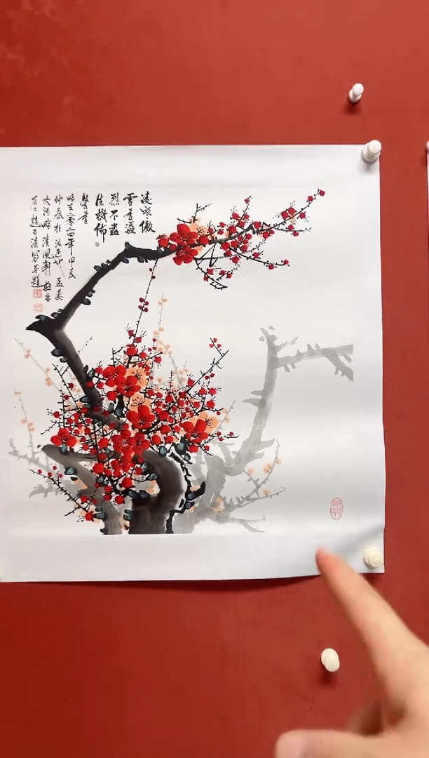 国画赵老师  画芯68*68手工托心