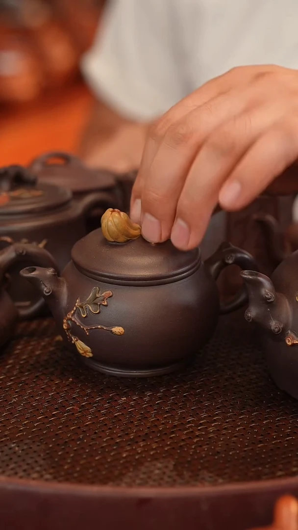 茶壶紫砂原矿手工制作