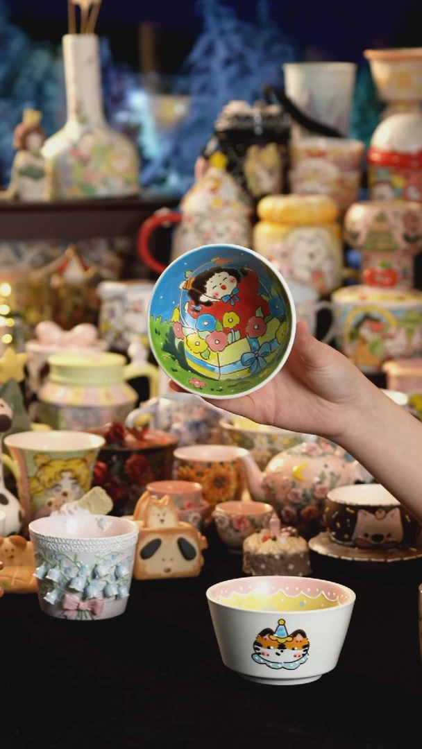 其他陶景德镇釉下彩手绘设计师款陶瓷