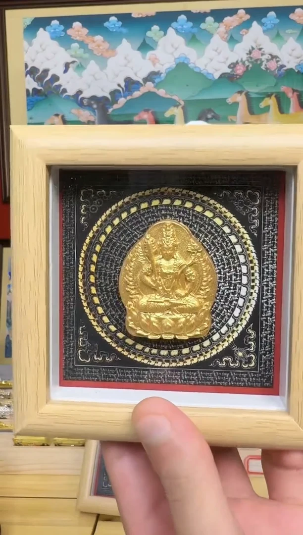吊坠虚老师-热贡纯手绘周毛