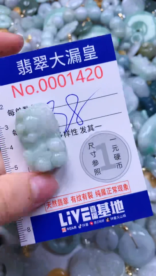 翡翠未镶嵌吊坠(不含链)1420