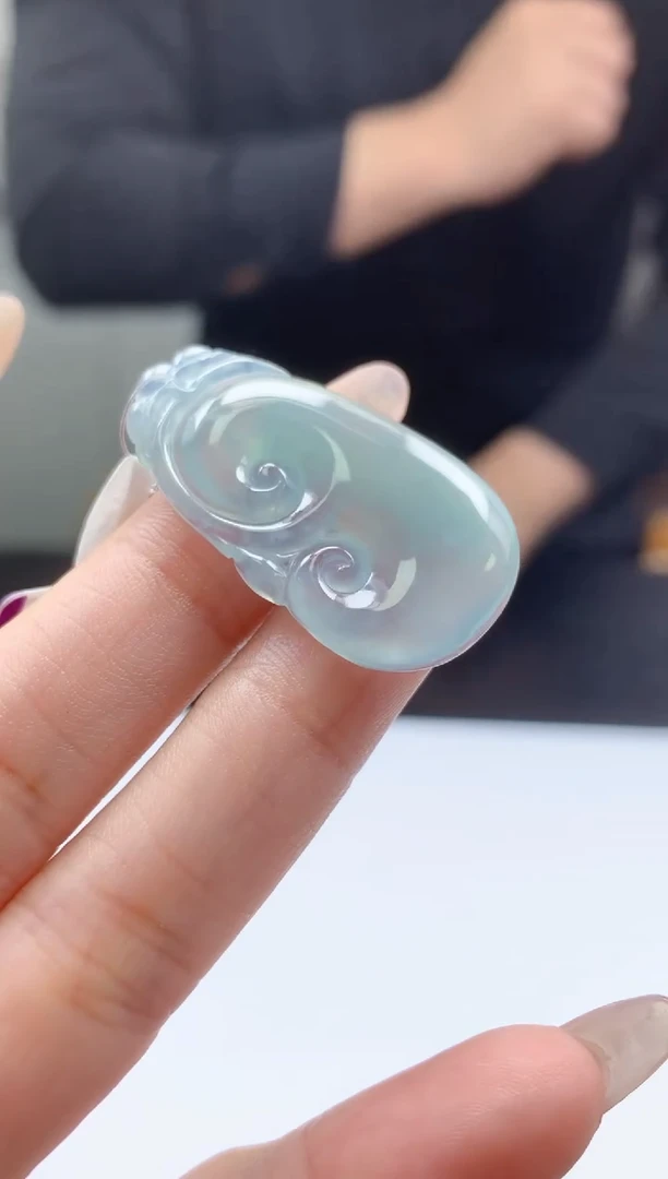【闪购商品】定制翡翠未镶嵌008ee-毛货如意9赠金扣