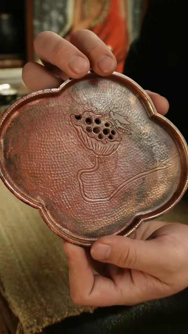 【闪购商品】微瑕紫铜淬火壶承