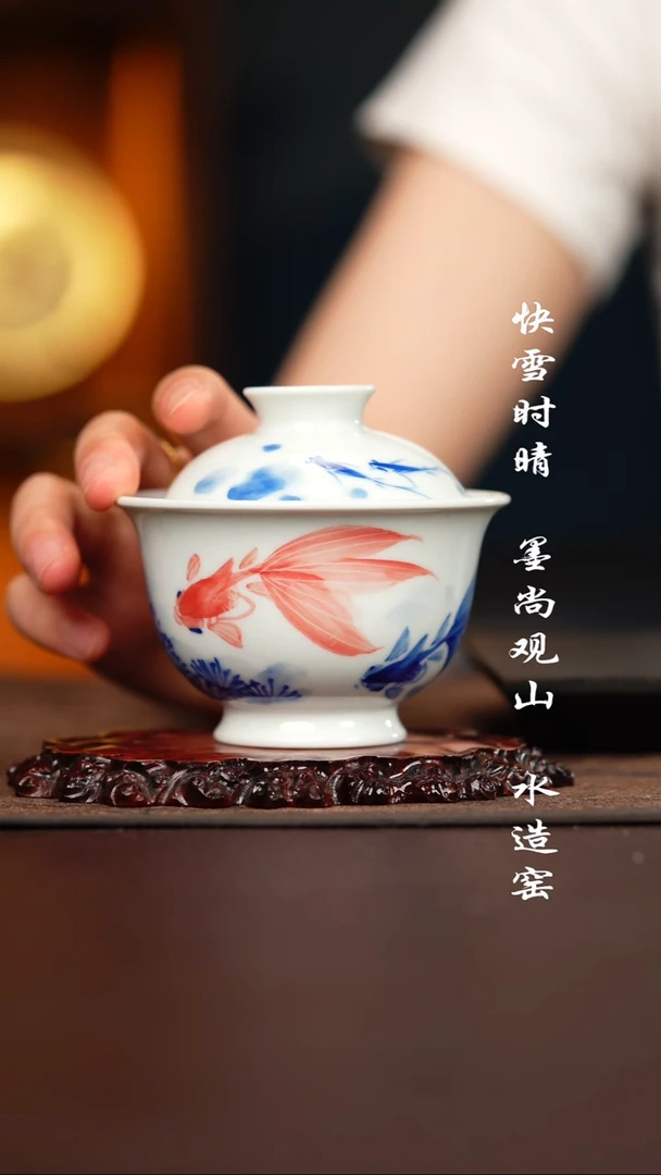 柴窑盖碗盖碗盖碗