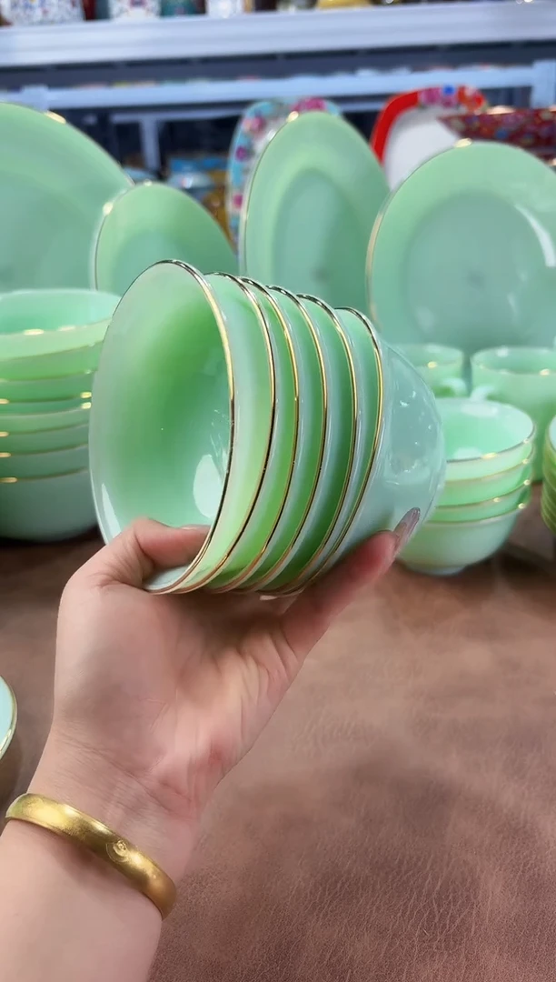 玉瓷4.5英寸饭碗6个