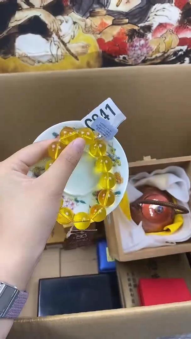 琉璃手工艺品C841瓷器手串儿多样性发一