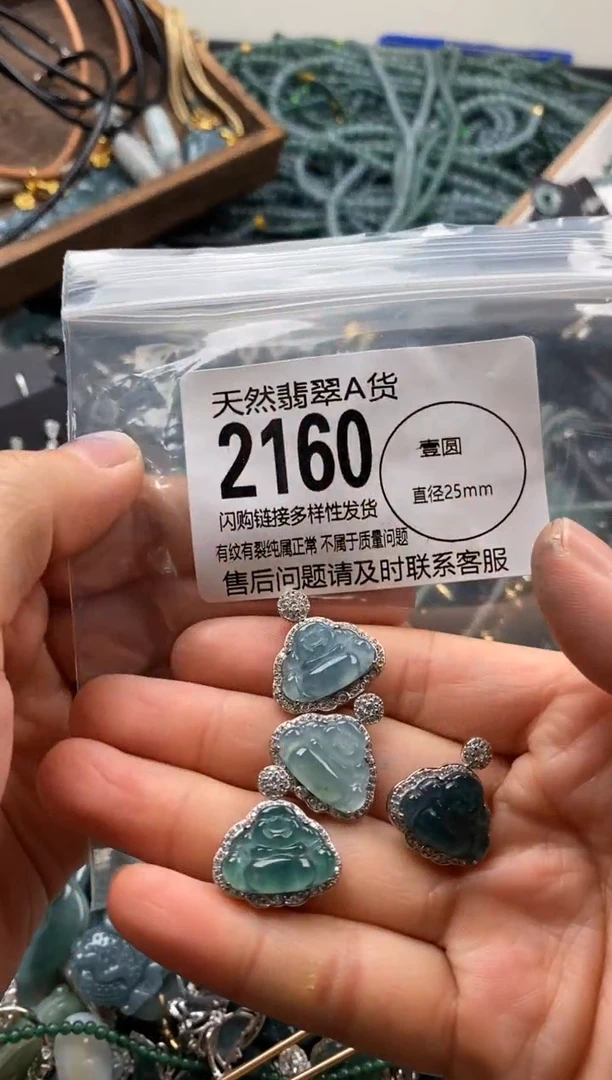 【闪购商品】翡翠颈饰未镶嵌多样性发其一2160