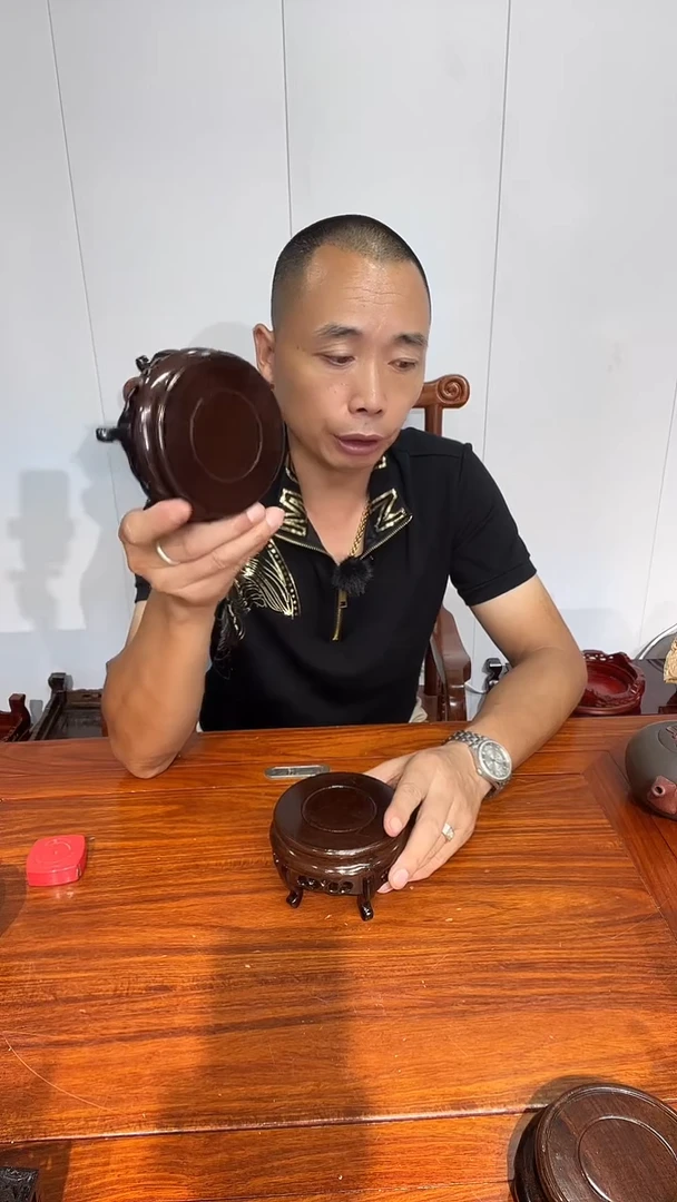 木买一送一香炉底座黑11*12*7