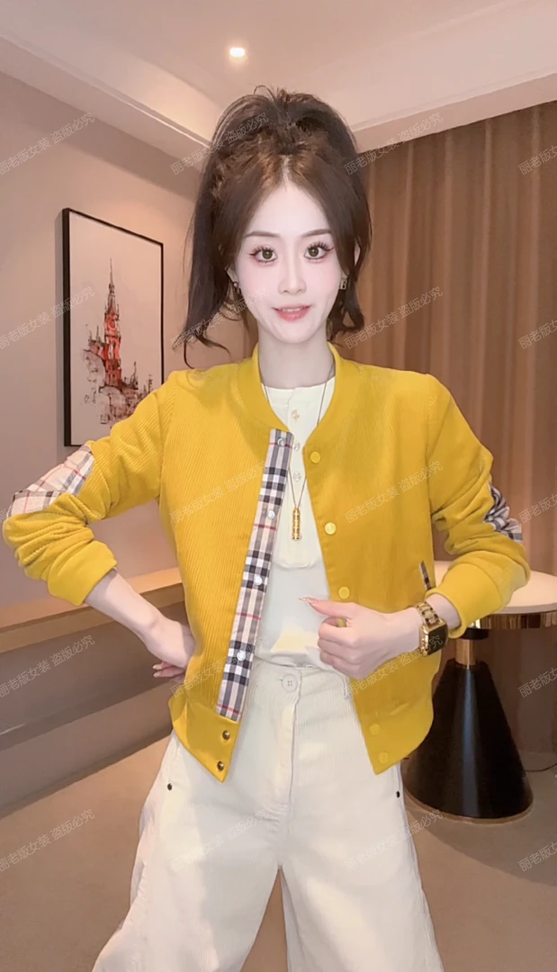 Ling【柠檬格】单件上衣气质精致韩版时尚松设计感加厚气质夹克上衣