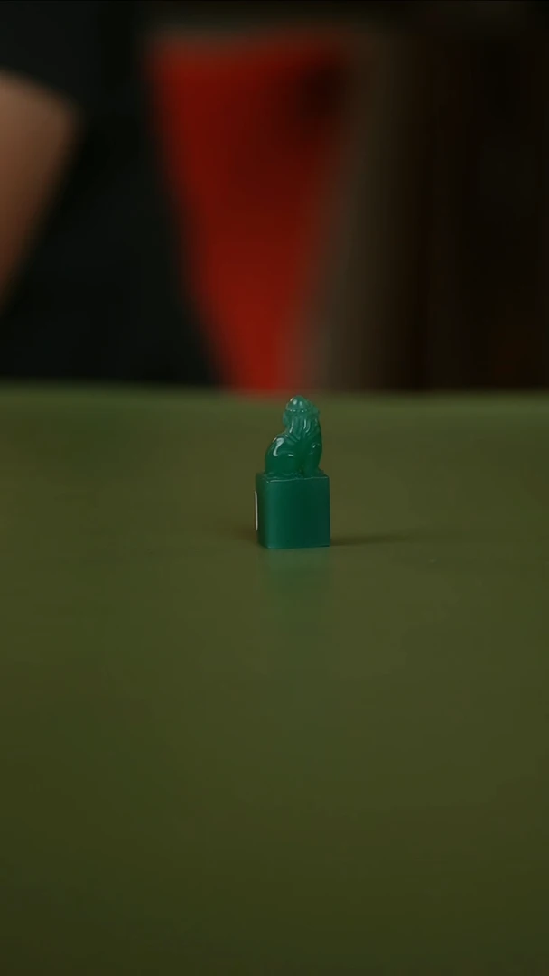 雅安绿印石杨涛5字篆刻定制一个不退换0182201