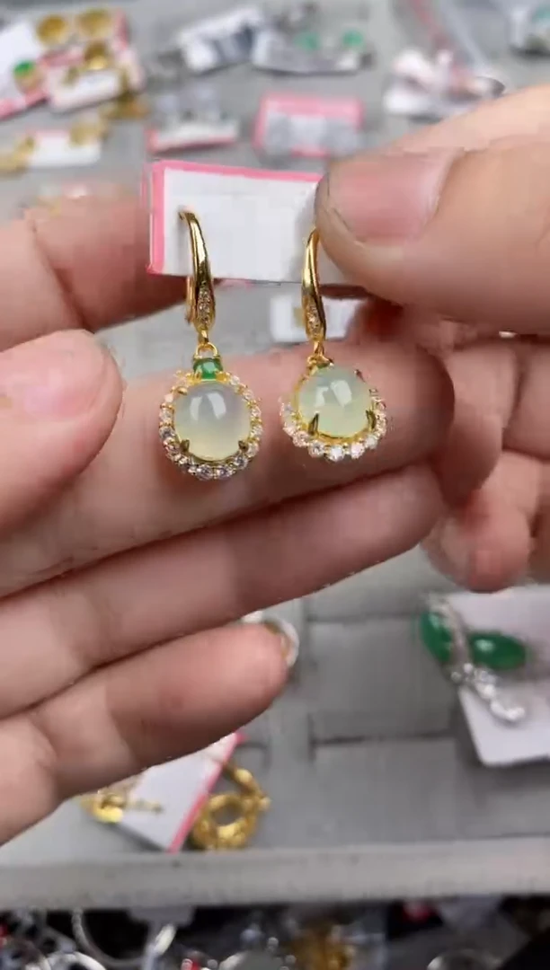 银S925镶嵌戒指翡翠2121   8