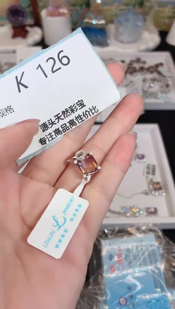 吊坠(不含链)银S925镶嵌水晶咸****?多样性发一K126
