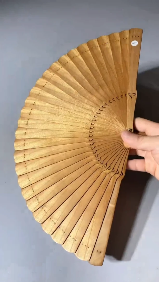 金丝楠107号21cm金丝楠木小叶桢楠扇子