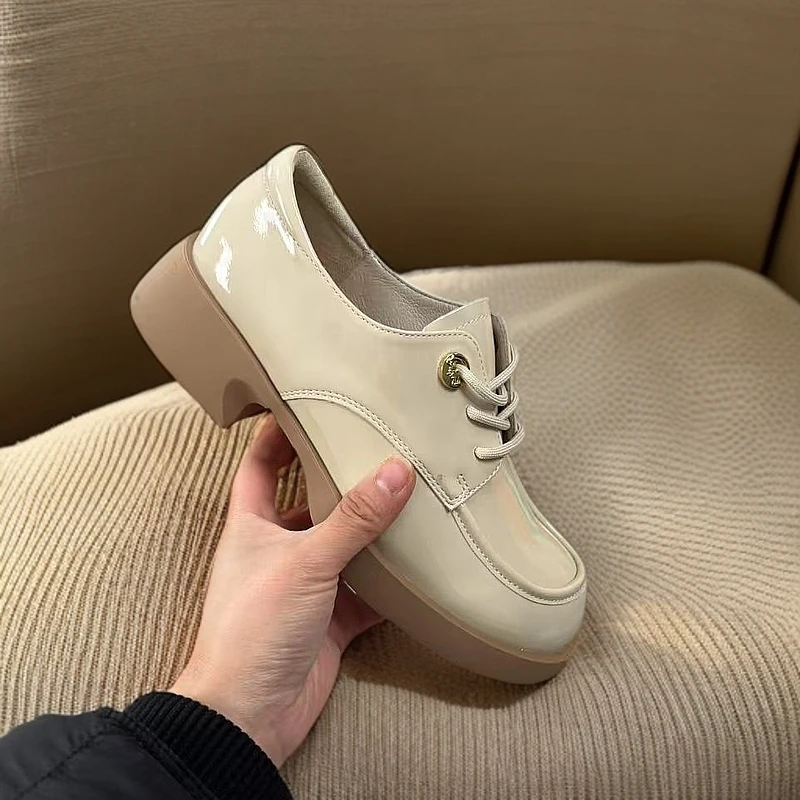 2290-X1-1-时尚百搭2025春季新款单鞋女式小皮鞋