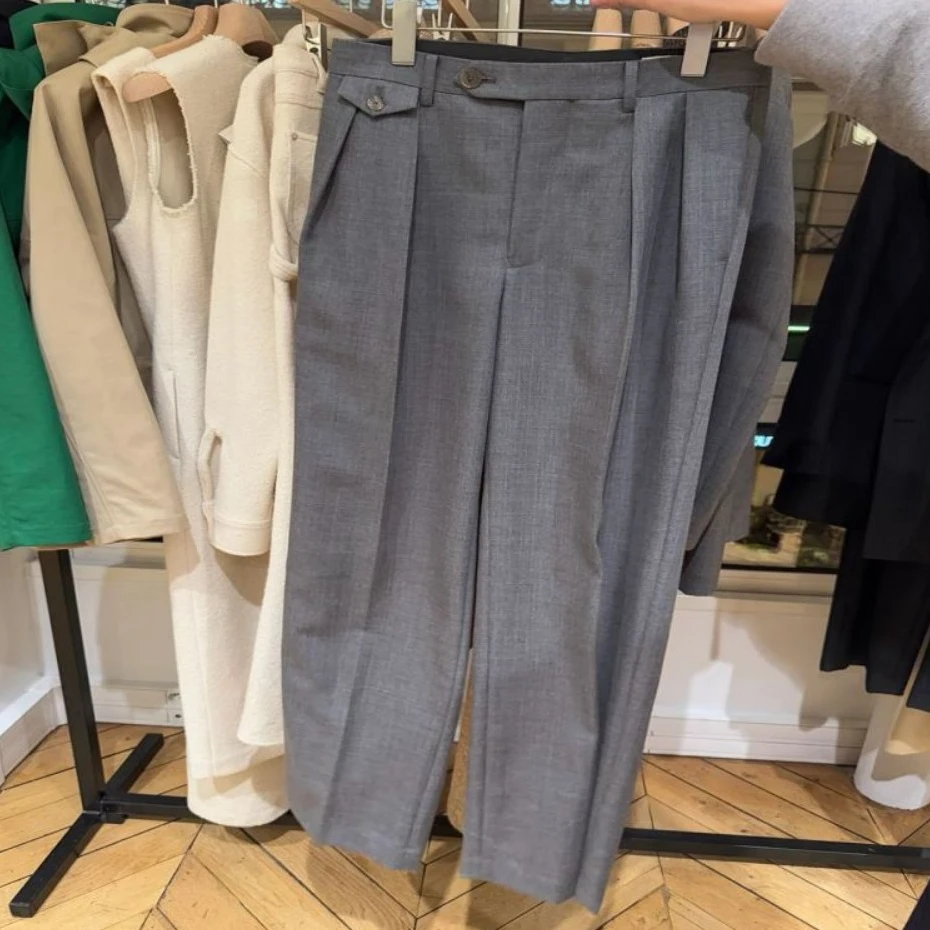 【AURALEE 设计师品牌】SND AW25 褶皱西装长裤