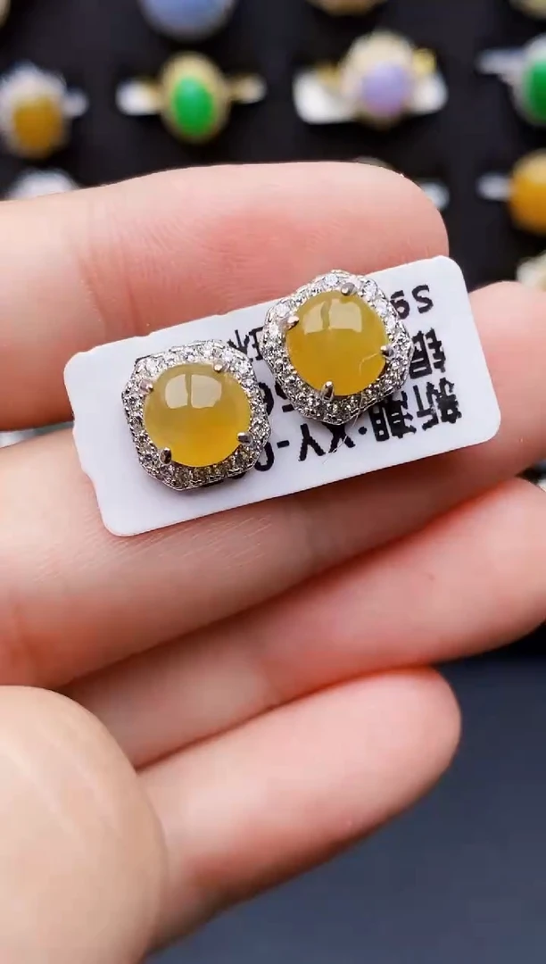 银S925镶嵌戒指翡翠3232