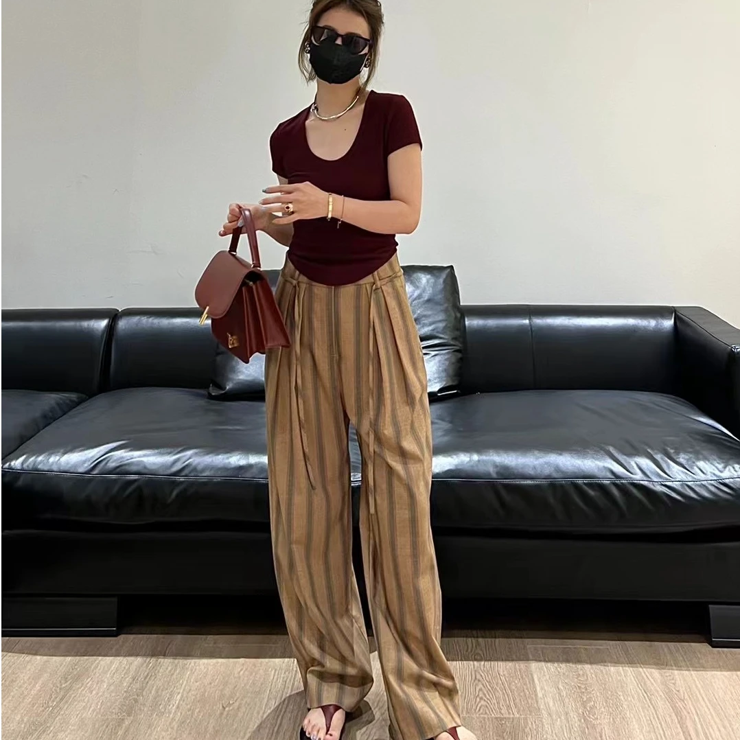 YOON深圳原创  条纹直筒裤【WT23-10116XX】