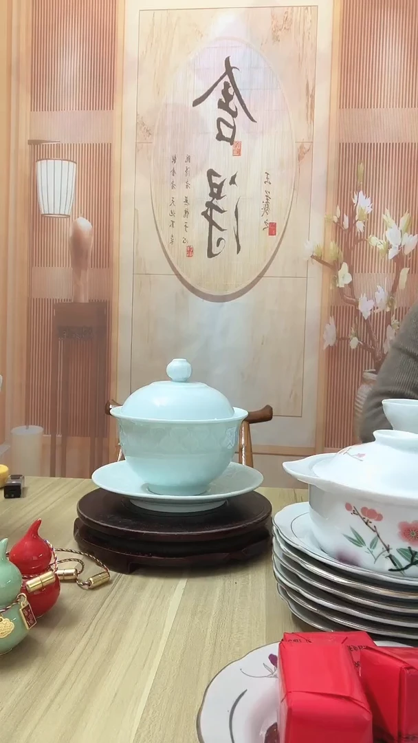 影青三才高级炖盅一个