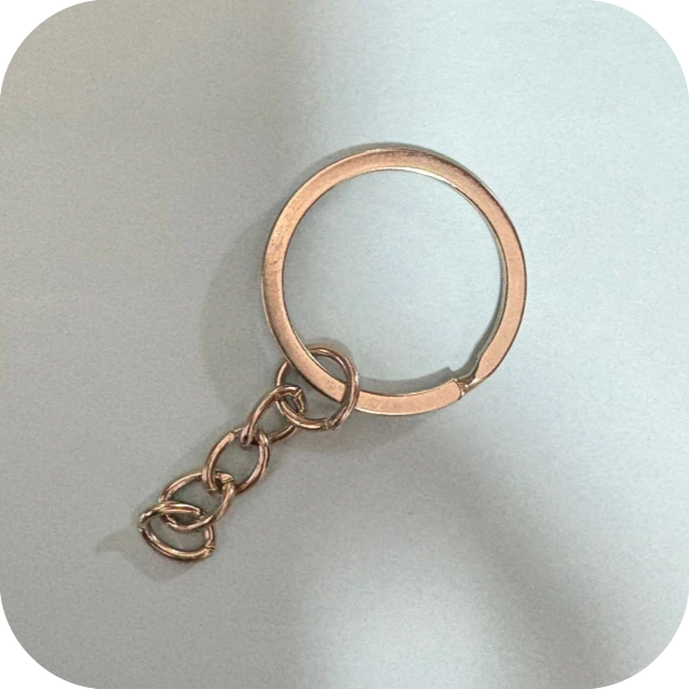 钥匙扣批发银色字节链圈金色配件龙虾扣玩具