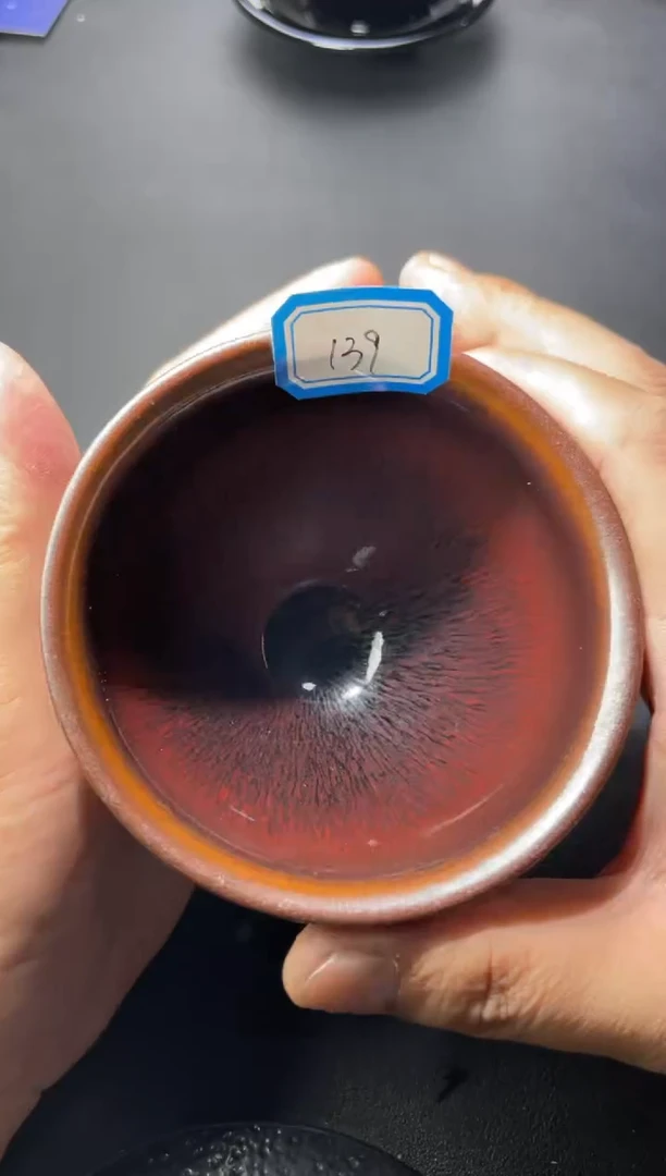 茶盏139（叶紫建盏叶紫