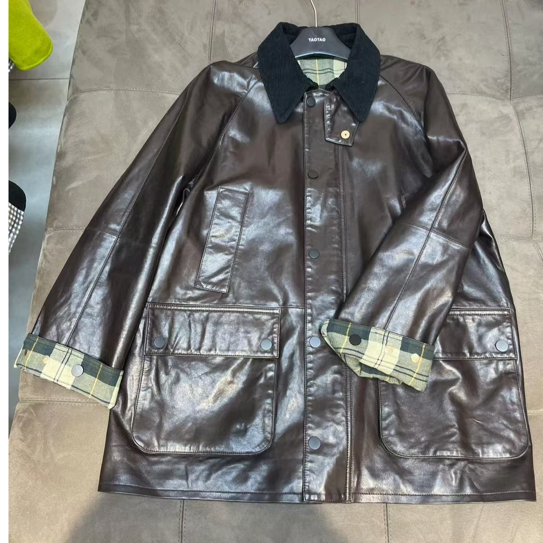 欧品涛涛女款休闲皮衣