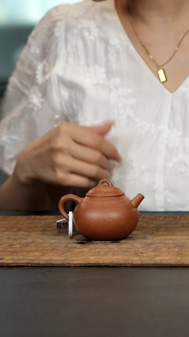 茶壶紫砂嘬香桃花泥100cc