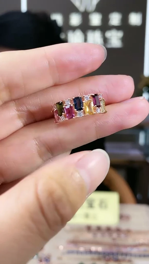 【闪购商品】碧玺手饰银S925镶嵌手饰