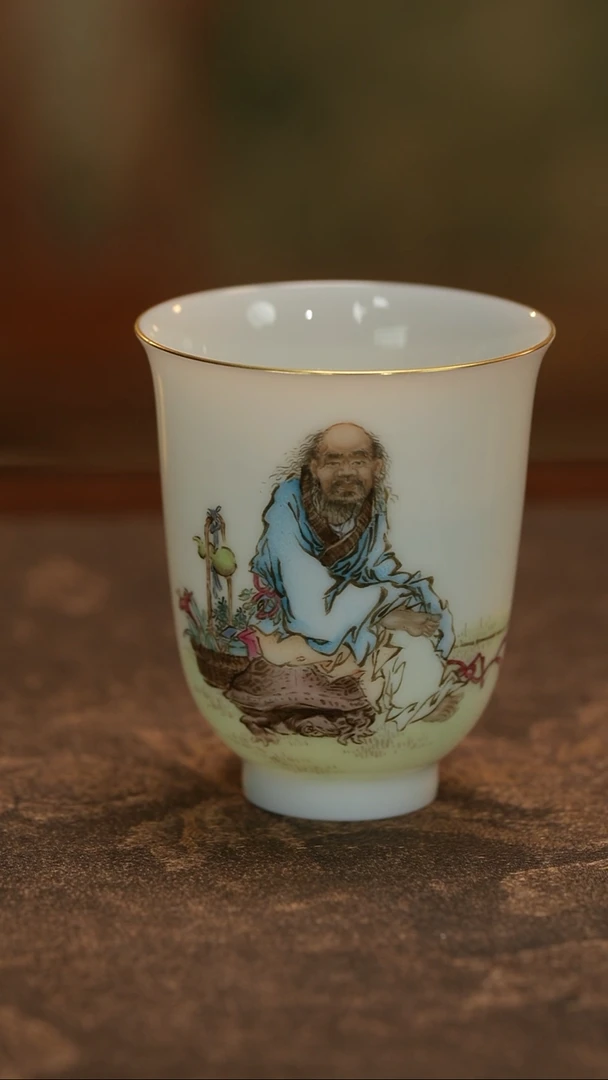 陶高*白手绘王琦人物主人杯