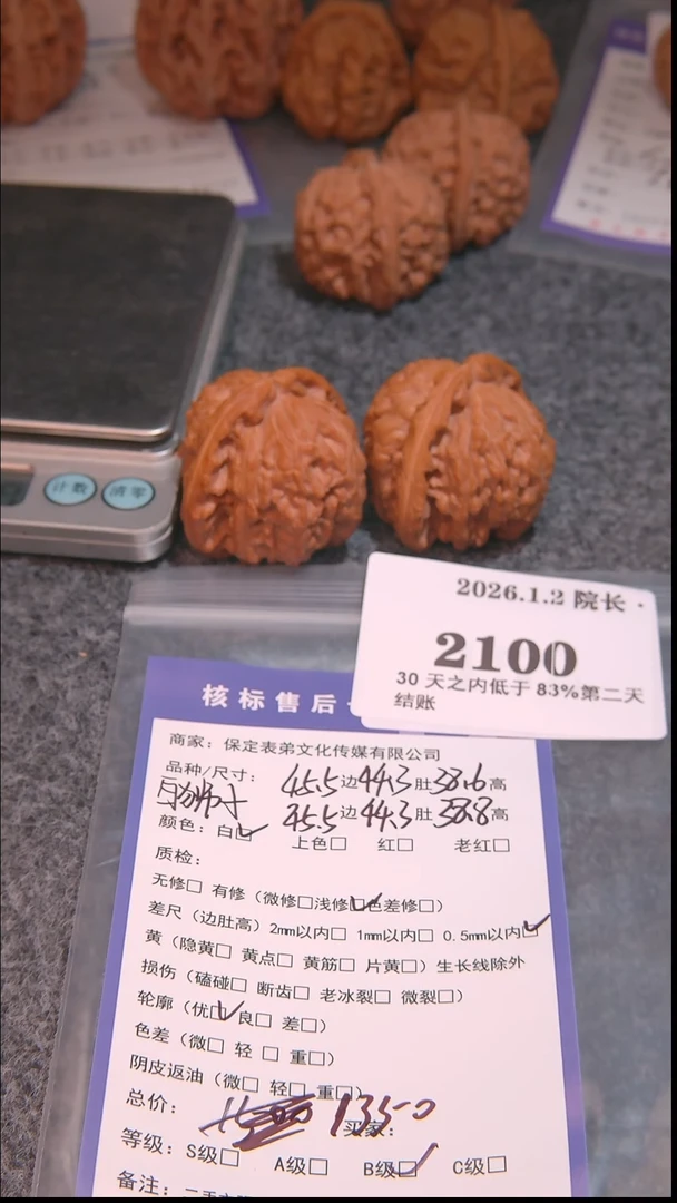 把件文玩核桃C***陈白狮子2100諘帝文化