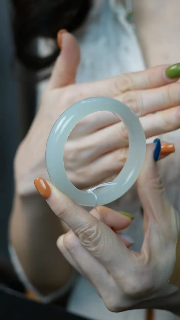 未镶嵌手镯和田玉9-56-#正圈（回流）/姿/1