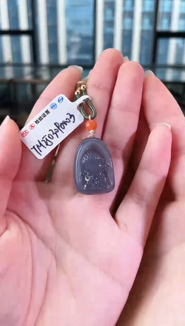 和田玉未镶嵌颈饰佛 无